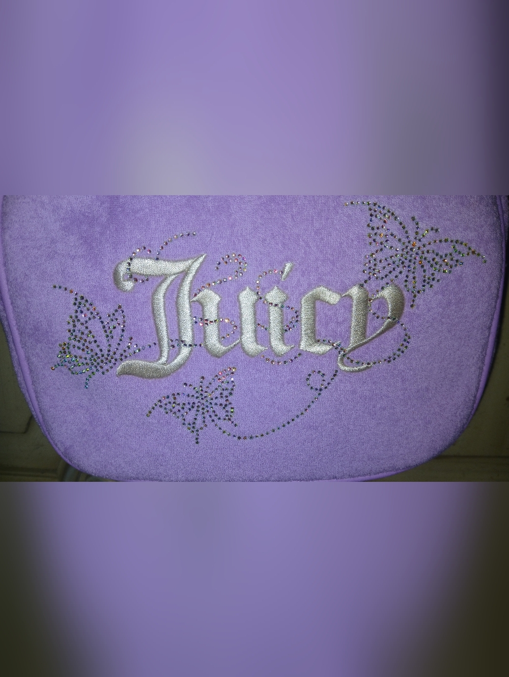 Juicy Couture Lilac Suede Crossbody Bag with Matching Wallet - Picture 5 of 12